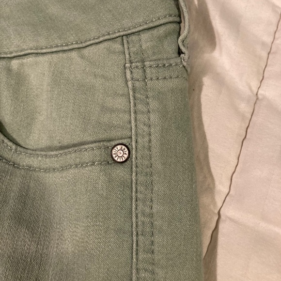 Pastel Green High Waisted Skinny Jeans - Picture 2 of 3